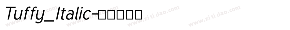 Tuffy_Italic字体转换