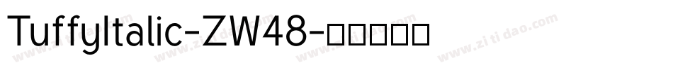 TuffyItalic-ZW48字体转换