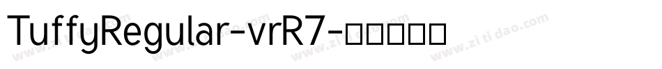 TuffyRegular-vrR7字体转换