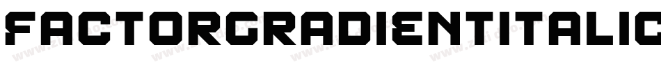 FactorGradientItalic-qzgx字体转换