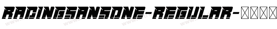 RacingSansOne-Regular字体转换