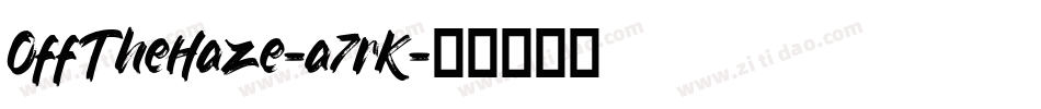 OffTheHaze-a7rK字体转换