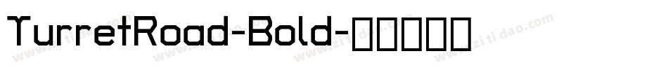 TurretRoad-Bold字体转换