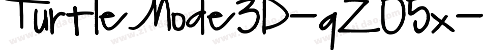 TurtleMode3D-qZ05x字体转换