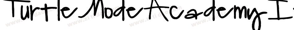 TurtleModeAcademyItalic-axPGx字体转换