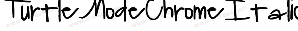 TurtleModeChromeItalic-OVqrA字体转换
