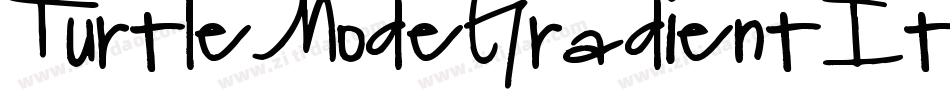 TurtleModeGradientItalic-ZVoXJ字体转换