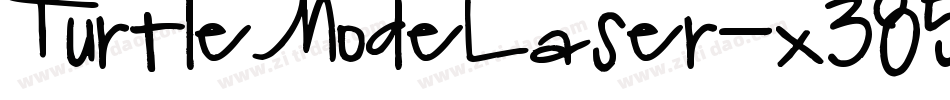 TurtleModeLaser-x3858字体转换