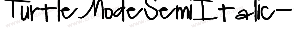 TurtleModeSemiItalic-ALJdx字体转换