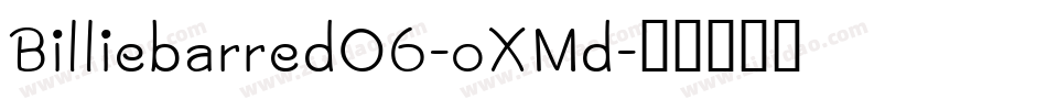 Billiebarred06-oXMd字体转换