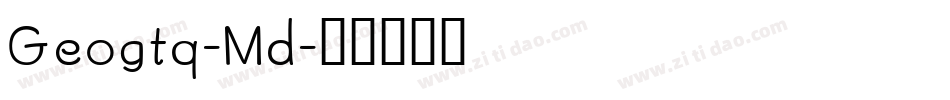 Geogtq-Md字体转换