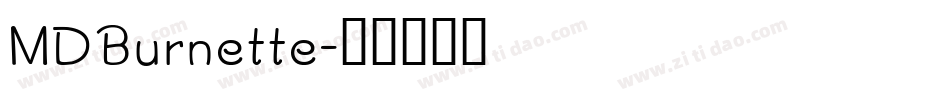 MDBurnette字体转换