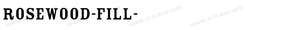 Rosewood-Fill字体转换