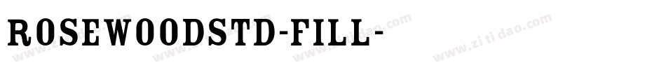 RosewoodStd-Fill字体转换