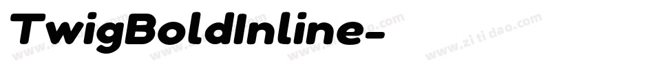 TwigBoldInline字体转换