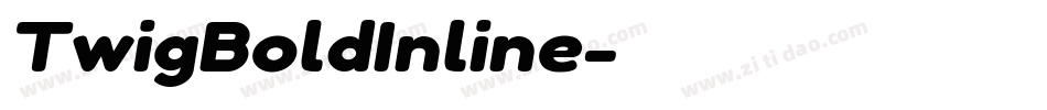 TwigBoldInline字体转换