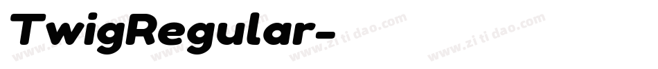 TwigRegular字体转换