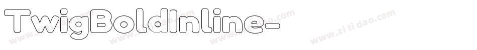 TwigBoldInline字体转换