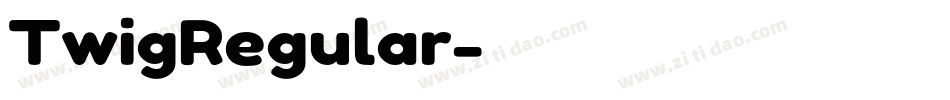 TwigRegular字体转换