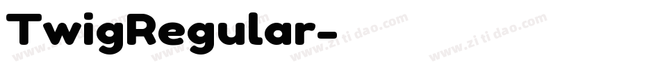 TwigRegular字体转换