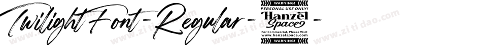 TwilightFont-Regular-3字体转换