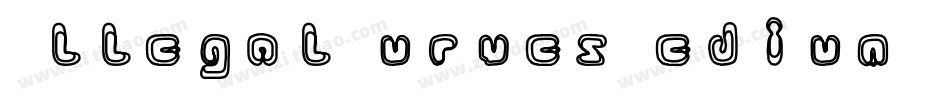 IllegalCurvesMedium字体转换