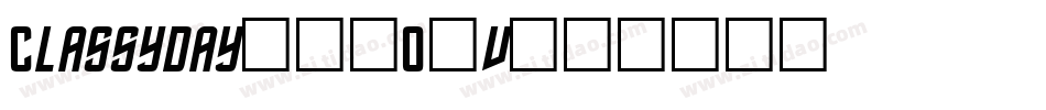Classyday-51O3v字体转换
