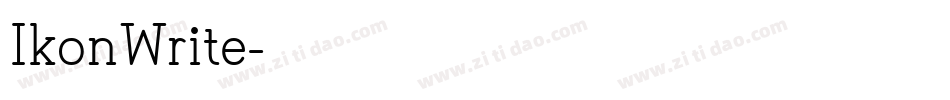 IkonWrite字体转换