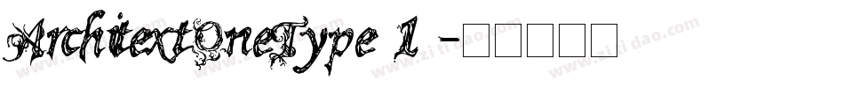 ArchitextOneType(1)字体转换