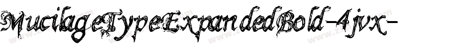 MucilageTypeExpandedBold-4jvx字体转换