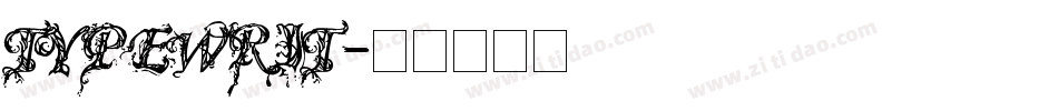 TYPEWRIT字体转换