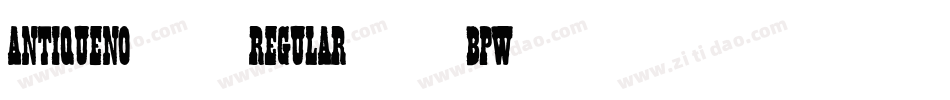AntiqueNo14Regular-4BpW字体转换