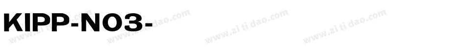 Kipp-No3字体转换