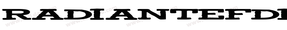 RadiantEFDisplay-CondNo6字体转换