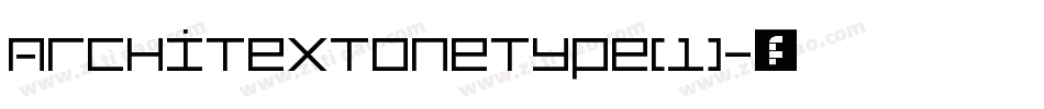 ArchitextOneType(1)字体转换