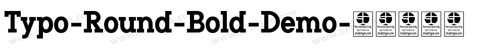Typo-Round-Bold-Demo字体转换