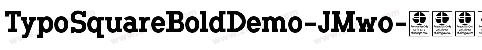 TypoSquareBoldDemo-JMwo字体转换