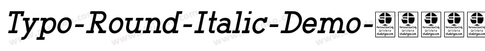 Typo-Round-Italic-Demo字体转换