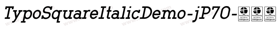 TypoSquareItalicDemo-jP7O字体转换