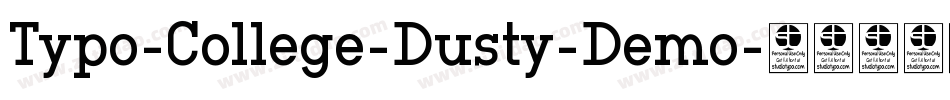 Typo-College-Dusty-Demo字体转换