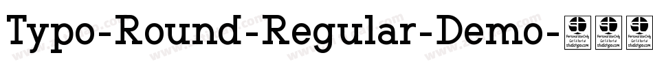 Typo-Round-Regular-Demo字体转换