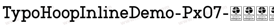 TypoHoopInlineDemo-PxO7字体转换