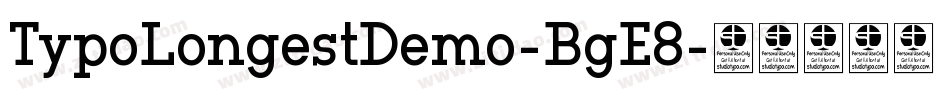 TypoLongestDemo-BgE8字体转换