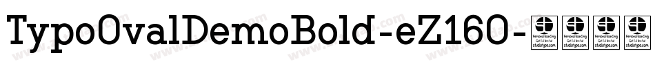 TypoOvalDemoBold-eZ16O字体转换