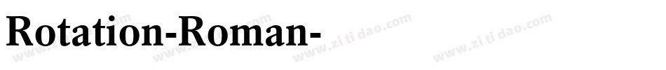Rotation-Roman字体转换