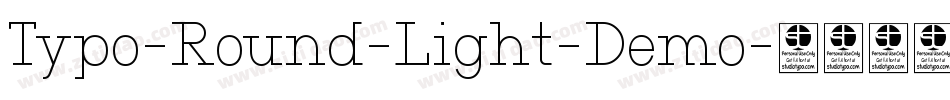 Typo-Round-Light-Demo字体转换