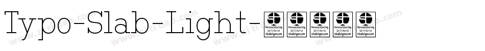 Typo-Slab-Light字体转换
