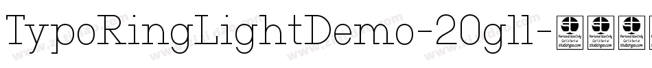 TypoRingLightDemo-2Ogll字体转换