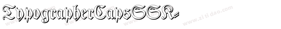 TypographerCapsSSK字体转换