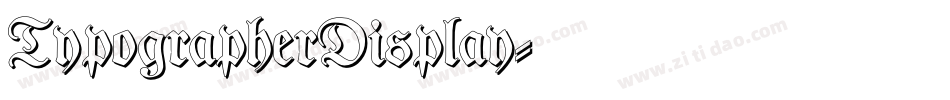 TypographerDisplay字体转换